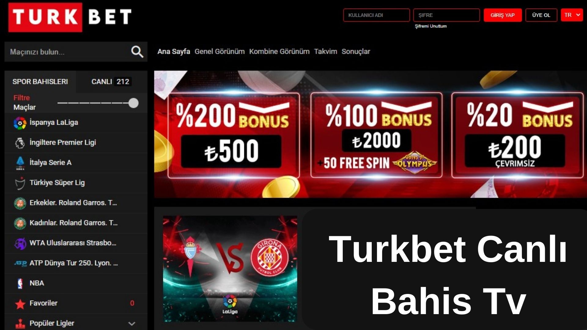 Turkbet Canlı Bahis Tv