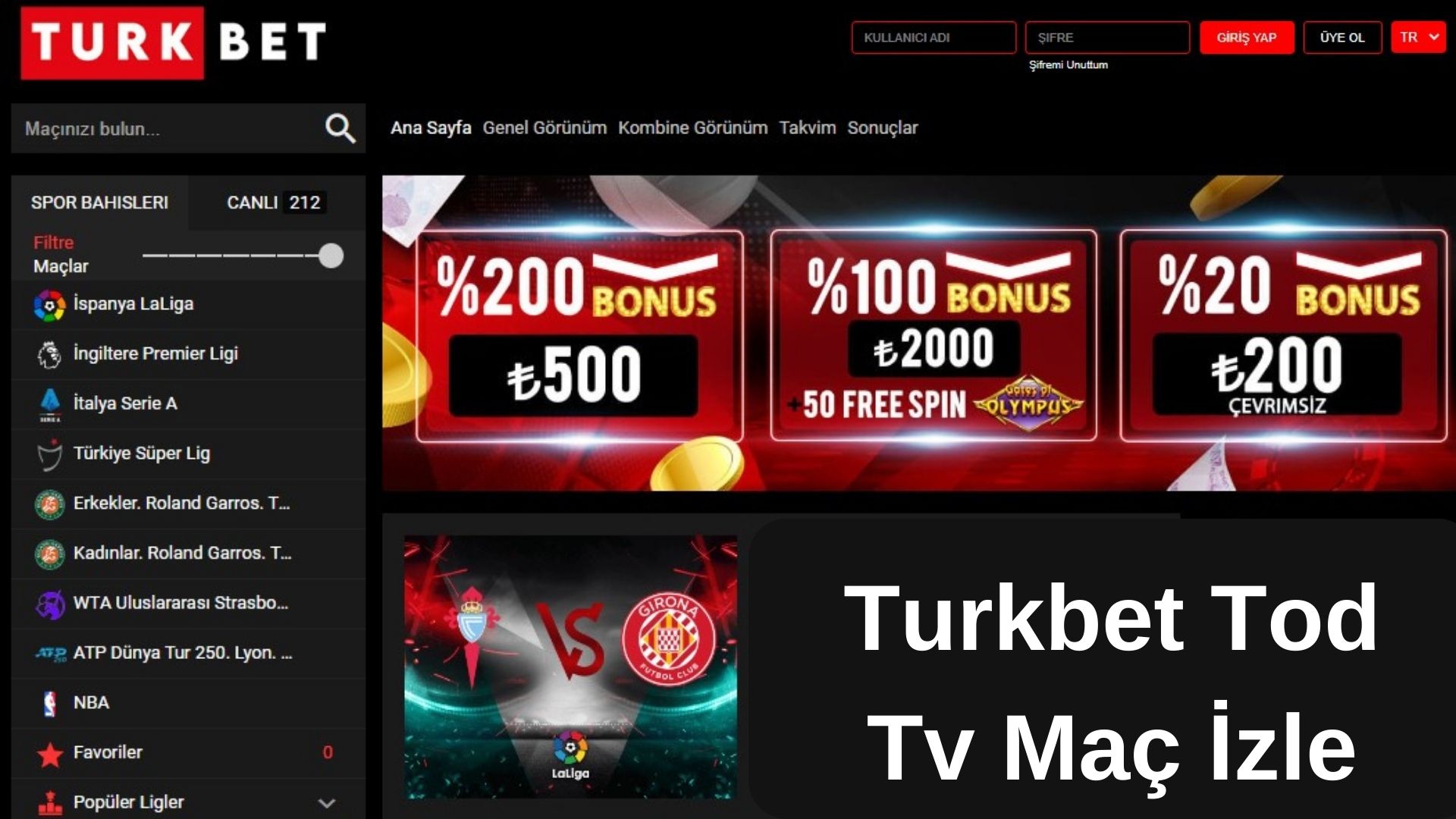 Turkbet Tod Tv Maç İzle