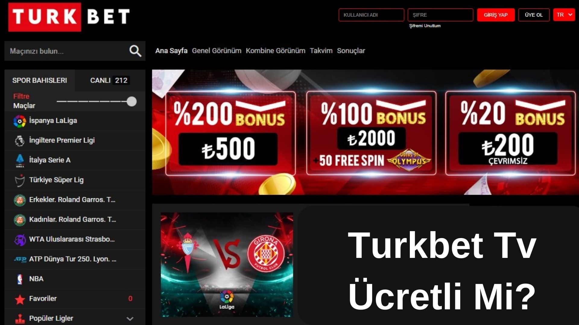 Turkbet Tv Ücretli Mi