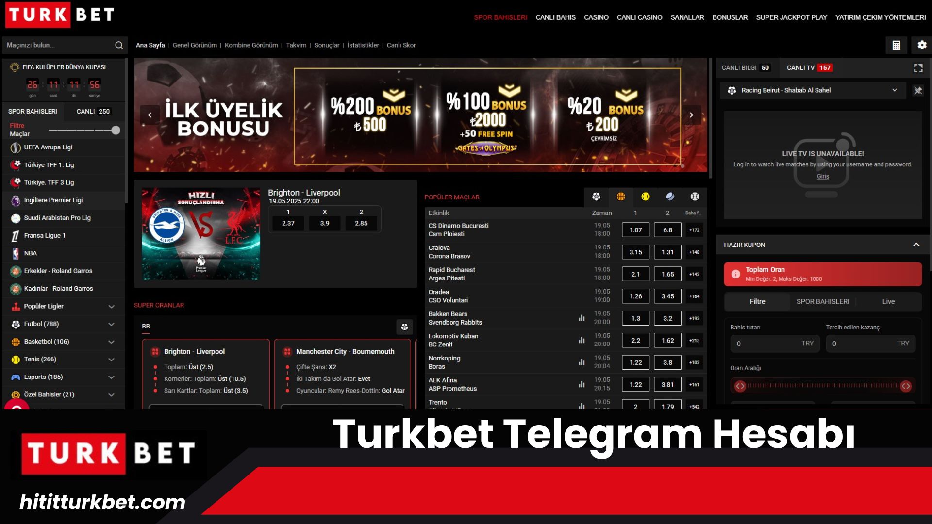 Turkbet Telegram Hesabı
